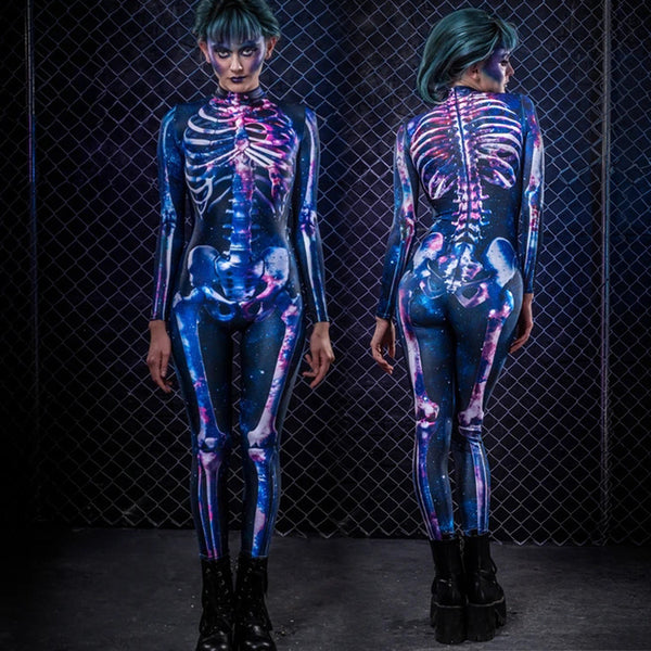 Halloween Ball Horror Skeleton Human Skeleton Bodysuit Jumpsuit